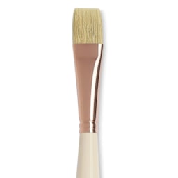 Blick x Raphaël L'Impressionniste Synthetic Bristle Brush - Bright, Size 20, Long Handle close up