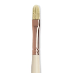 Blick x Raphaël L'Impressionniste Synthetic Bristle Brush - Filbert, Size 6, Long Handle close up