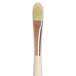 Blick x Raphaël L'Impressionniste Synthetic Bristle Brush - Filbert, Size 16, Long Handle close up
