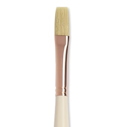 Blick x Raphaël L'Impressionniste Synthetic Bristle Brush - Flat, Size 12, Long Handle close up