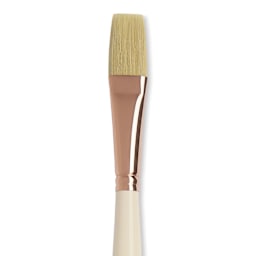 Blick x Raphaël L'Impressionniste Synthetic Bristle Brush - Flat, Size 20, Long Handle close up