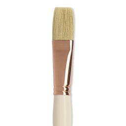 Blick x Raphaël L'Impressionniste Synthetic Bristle Brush - Flat, Size 24, Long Handle close up
