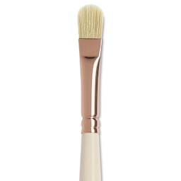 Blick x Raphaël L'Impressionniste Synthetic Bristle Brush - D-Brush, Size 4, Long Handle close up