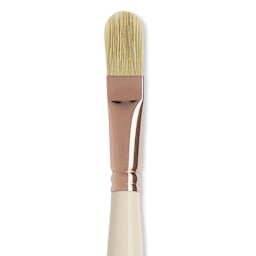 Blick x Raphaël L'Impressionniste Synthetic Bristle Brush - D-Brush, Size 16, Long Handle close up