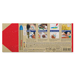 Kitpas Rice Wax Crayons - Assorted, Set of 16, back of packaging