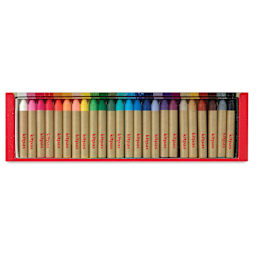 Kitpas Rice Wax Crayons - Assorted, Set of 24