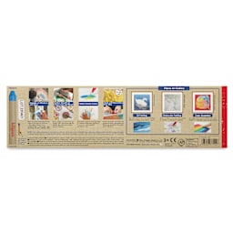 Kitpas Rice Wax Crayons - Assorted, Set of 24, back of packaging