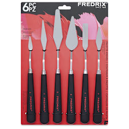 Front of package for Fredrix Painting Knives - Set of 6