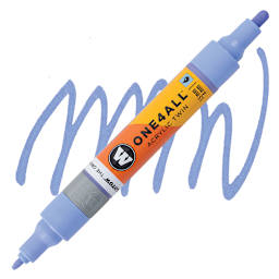 Molotow One4All Acrylic Twin Marker - Blue Violet Pastel marker and swatch