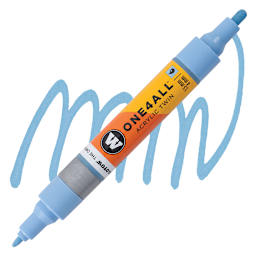 Molotow One4All Acrylic Twin Marker - Ceramic Light Pastel marker and swatch