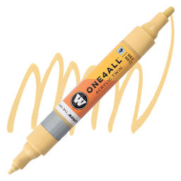 Molotow One4All Acrylic Twin Marker - Sahara Beige Pastel marker and swatch