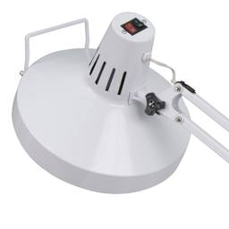 Studio Designs LED Combo Lamp - White, close-up of the top of the lamp showing on and off switch
