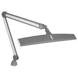 Daylight Luminos LED Lamp - Angled view with lamp pointed down showing back of lamp portion