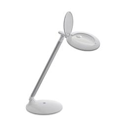 Daylight Halo Go Magnifier Lamp - Angled view with magnifier lid open