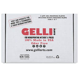 Gelli Arts Gel Printing Plates - 5" x 7", Pkg of 11, front of the box