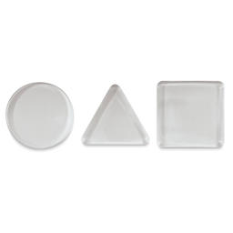 Gelli Arts Mini Gel Printing Plates - Assorted Shapes, Set of 3, plate shapes shown