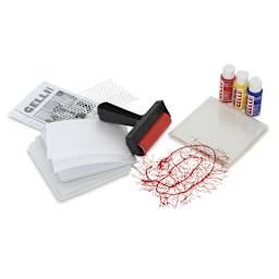 Gelli Arts Printing Kit - Components of Card Printing Kit shown