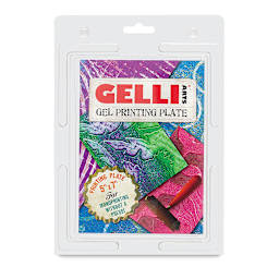 Gelli Arts Gel Printing Plate - 5" x 7" x 3/8", Rectangle, front of the packaging