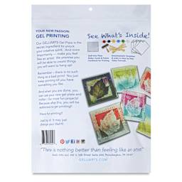 Gelli Arts DIY Stamping Kit, back of packaging