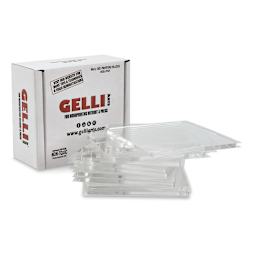 Gel Printing Plate-Square Class Pack of 10  Outside of Package and Contents