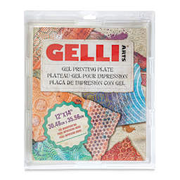 Gelli Arts Gel Printing Plate - 12" x 14" x 3/8", Rectangle, front of packaging
