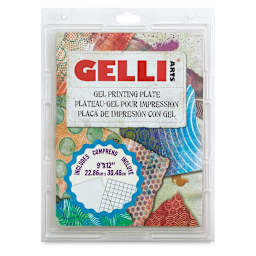 Gelli Arts Gel Printing Plate - 9" x 12" x 3/8", Rectangle, front of the packaging