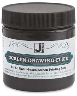 Jacquard Screen Drawing Fluid - Front of 8 oz Jar
