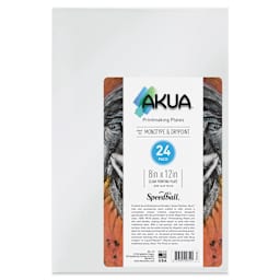 Akua Printmaking Plates - 8" x 12", Pkg of 24, label shown
