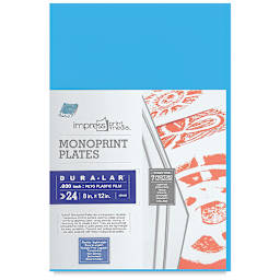 Grafix Impress Monoprint Plates - 8" x 12", Pkg of 24 - back of packaging