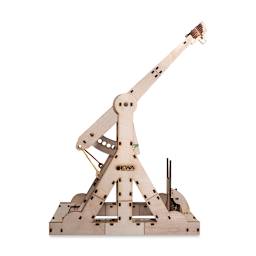 EWA Eco-Wood-Art 3D Wood Trebuchet Kit (side view of assembled kit)