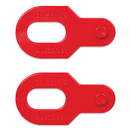 Ternes-Burton Plastic Register Pins - Red, 1/4" x 0.120", Pkg of 2