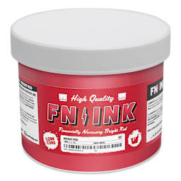 FN Ink Plastisol Screen Printing Ink - Bright Red, Quart