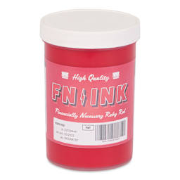 FN Ink Plastisol Screen Printing Ink - Ruby Red, Pint