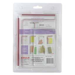 Gelli Arts Perfect Borders - 4" x 6" Kit, back of packaging