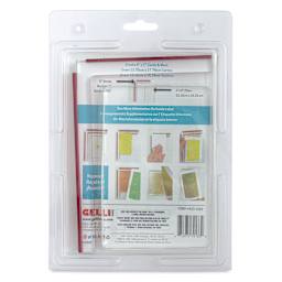 Gelli Arts Perfect Borders - 5" x 7" Set, back of packaging