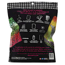 Gelli Arts Image Transfer Kit - back of packaging