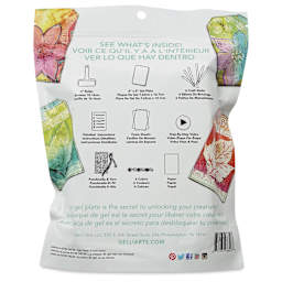 Gelli Arts DIY Stamping Kit back of packaging