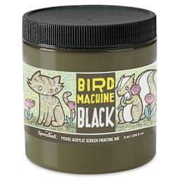 Speedball Posse Screen Printing Ink - Bird Machine Black, 8 oz, Jar