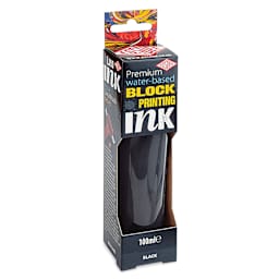 Essdee Premium Water-Based Block Printing Inks - Black, 100 ml Tube (In package)