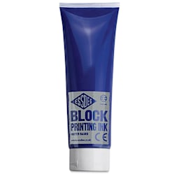 Essdee Premium Water-Based Block Printing Inks - Brilliant Blue, 100 ml Tube