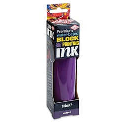 Essdee Premium Water-Based Block Printing Inks - Purple, 100 ml Tube (In package)