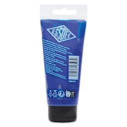 Essdee Fabric Block Printing Ink - Blue, 100 ml back of tube