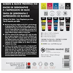 Marabu Screen & Block Printing Ink (Back of package)