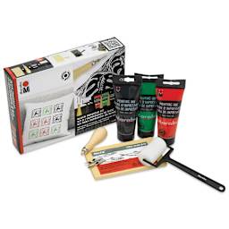 Marabu Block Printing Kit (Package with kit contents)