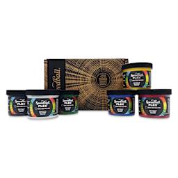 Speedball Flex Screen Printing Fabric Inks- Set of 6, 4 oz