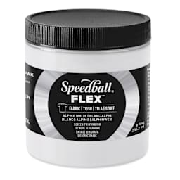 Speedball Flex Screen Printing Fabric Ink - Alpine White, 8 oz