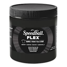 Speedball Flex Screen Printing Fabric Ink - Ebony, 8 oz