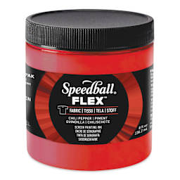 Speedball Flex Screen Printing Fabric Ink - Chili Pepper, 8 oz