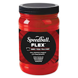 Speedball Flex Screen Printing Fabric Ink - Chili Pepper, 32 oz