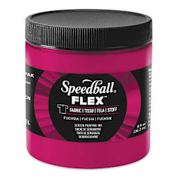 Speedball Flex Screen Printing Fabric Ink - Fuchsia, 8 oz